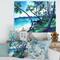Designart - Tropical Beach In Summer Paradise - Nautical &#x26; Coastal Canvas Wall Art Print